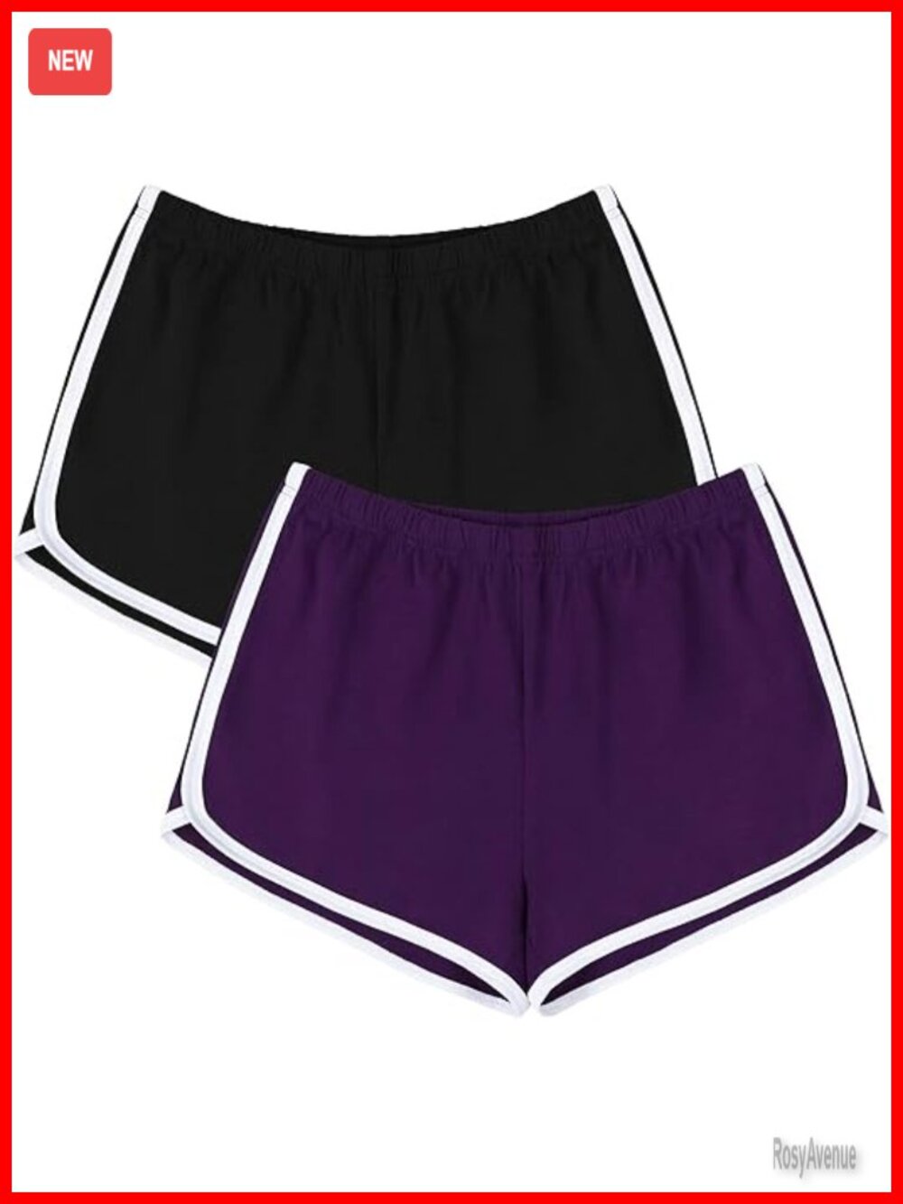 Cotton Spandex Athletic Shorts Pack Of 2 For Women Yoga Running Dance